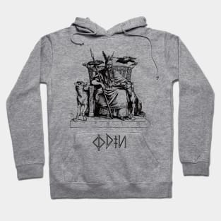 Allfather Odin on his Throne Hoodie